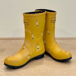 Joules Molly Welly - Printed Mid Height Rain Boot - Women’s Size 9